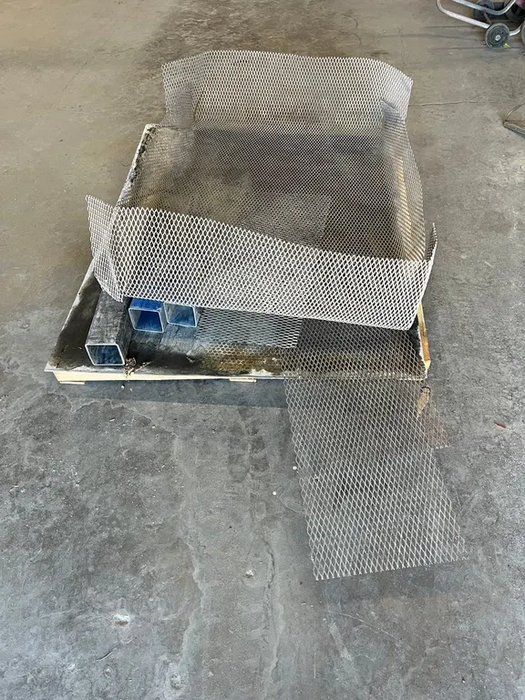 Pallet of Wire Mesh and Mild Steel