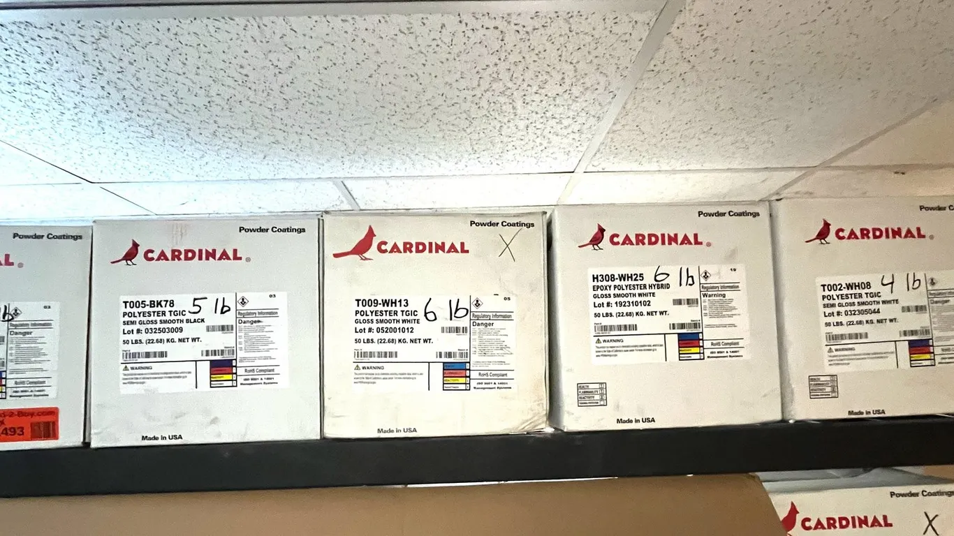 (5) Partial Boxes of Cardinal Powdercoat