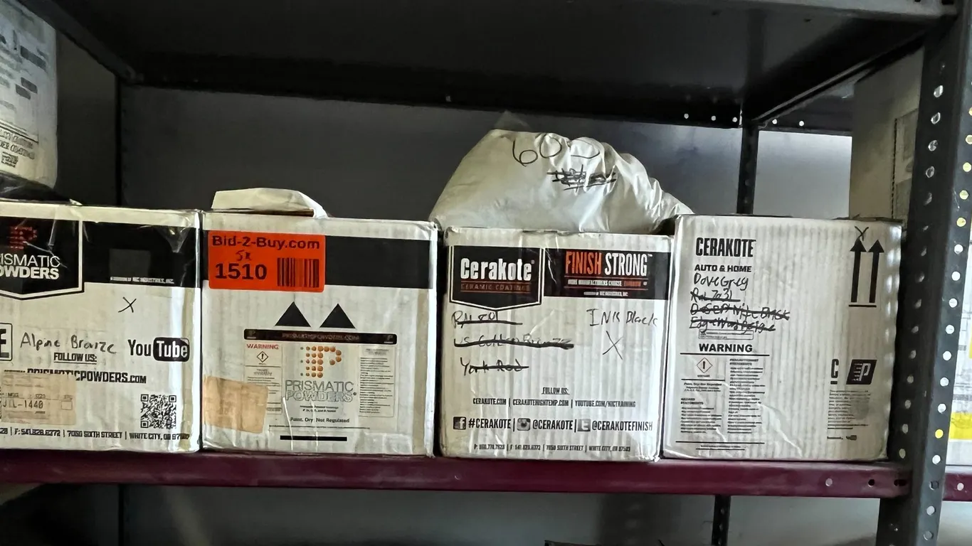 (5) Partial Containers of Powdercoat