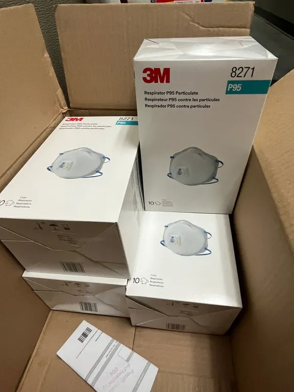(4) Boxes of 3M P95 Respirators