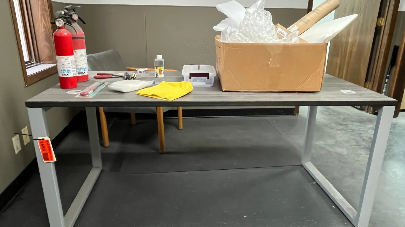 Table with Contents and Chair