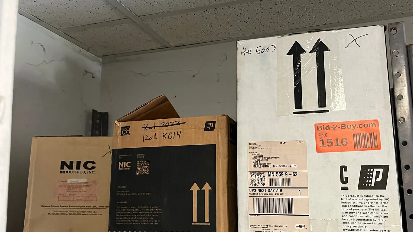 (3) Partial Boxes of Powdercoat