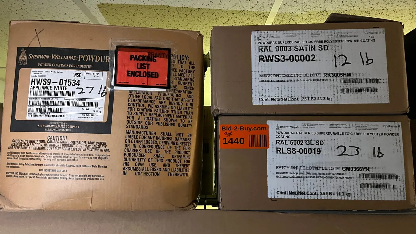 (3) Partial Boxes of Powdercoat