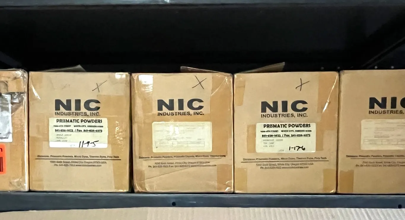 (5) Partial Boxes of Prismatic Powders Powdercoat