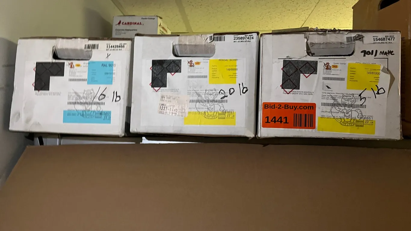 (3) Partial Boxes of Tiger Powdercoat