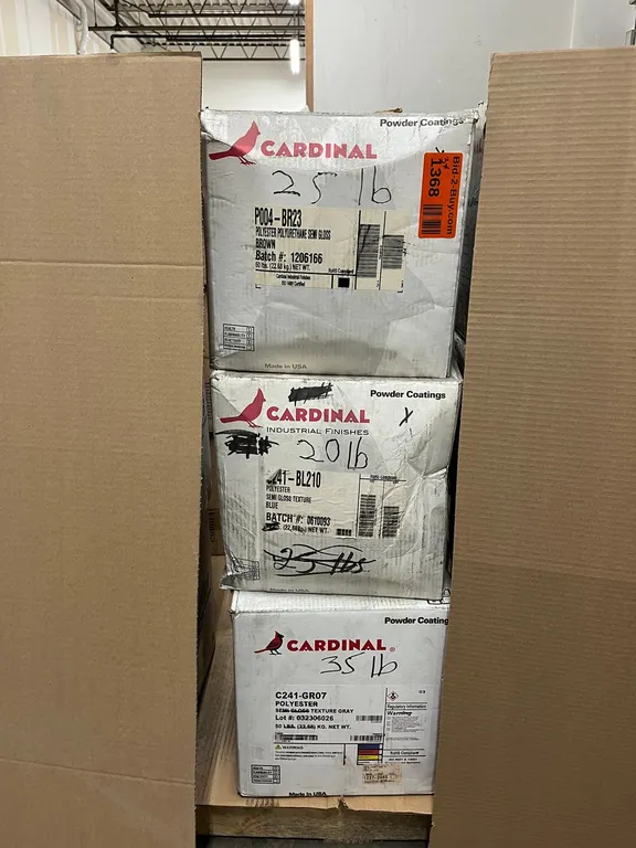 (3) Partial Boxes of Cardinal Powdercoat
