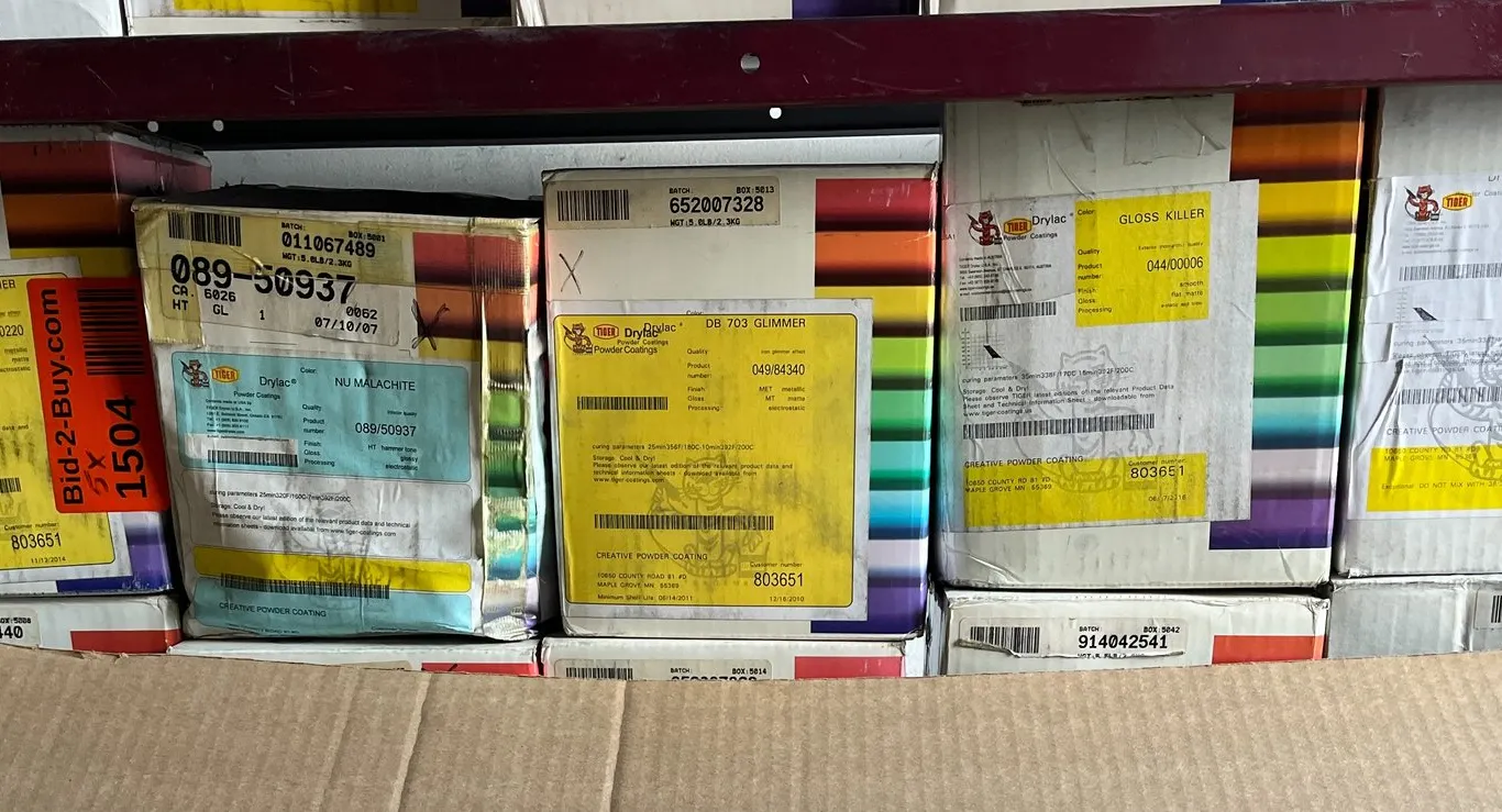 (5) Partial Boxes of Tiger Powdercoat