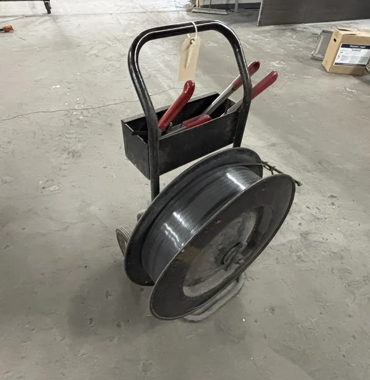 Banding Cart with Roll of Plastic Banding