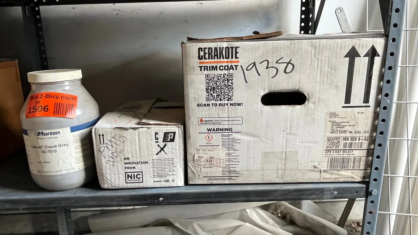 (3) Partial Containers of Powdercoat