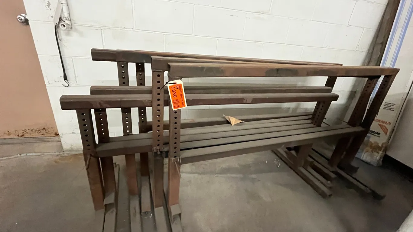 (6) Steel Adjustable Sawhorses