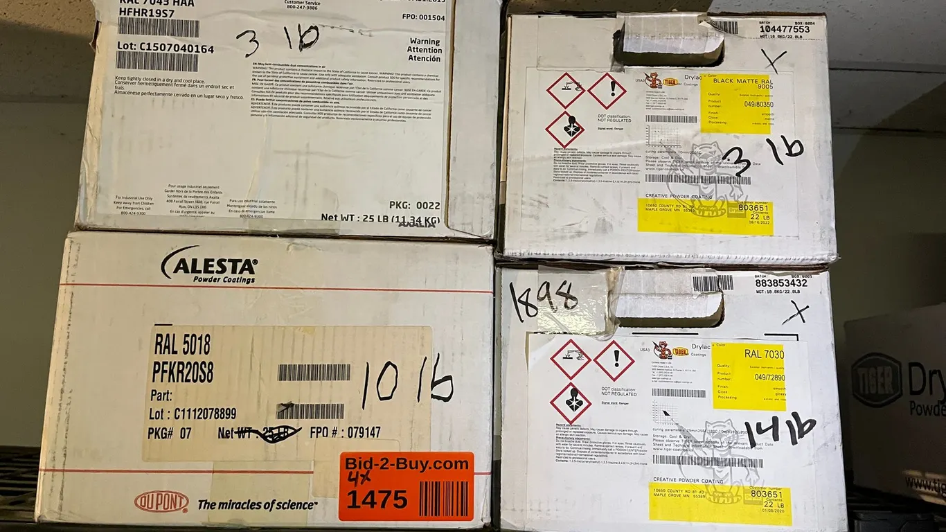 (4) Partial Boxes of Powdercoat