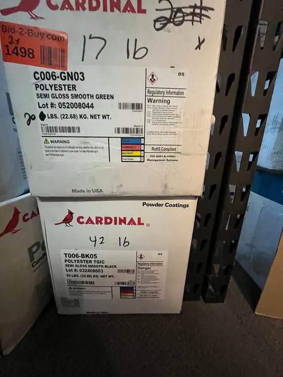 (2) Partial Boxes of Cardinal Powdercoat