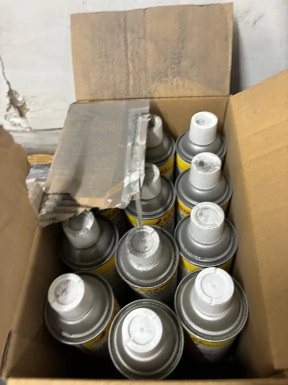 (12) Cans of Cardinal Gray Semi-Gloss Touchup Spray