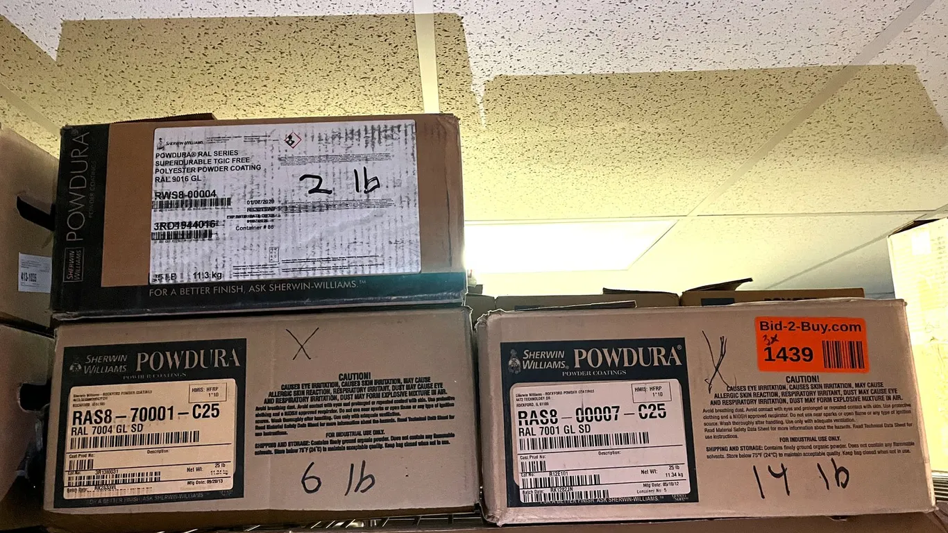 (3) Partial Boxes of Sherwin Williams Powdercoat