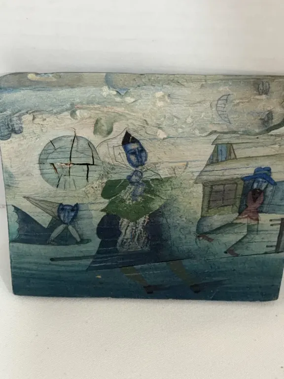 Signed Original Painted Wood