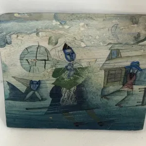 Signed Original Painted Wood