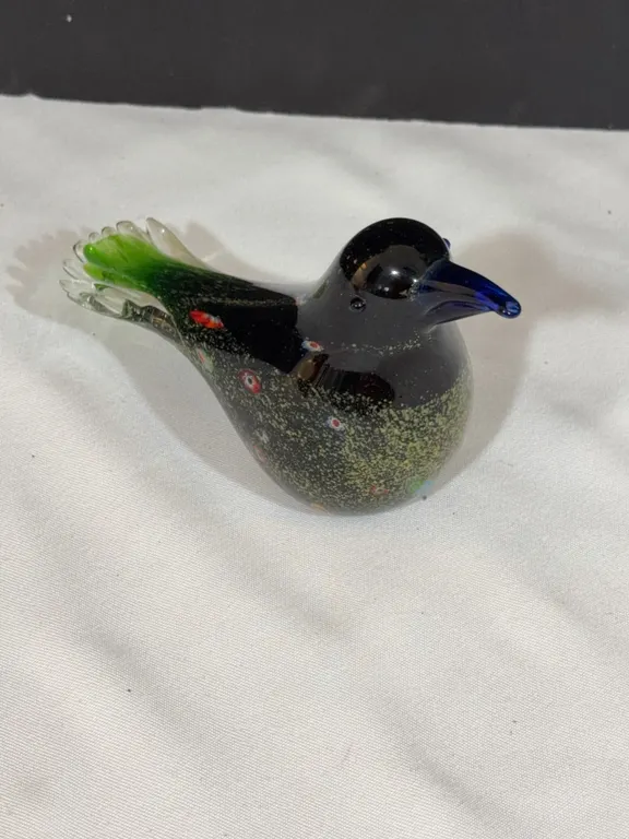 Blown Glass Bird Figurine