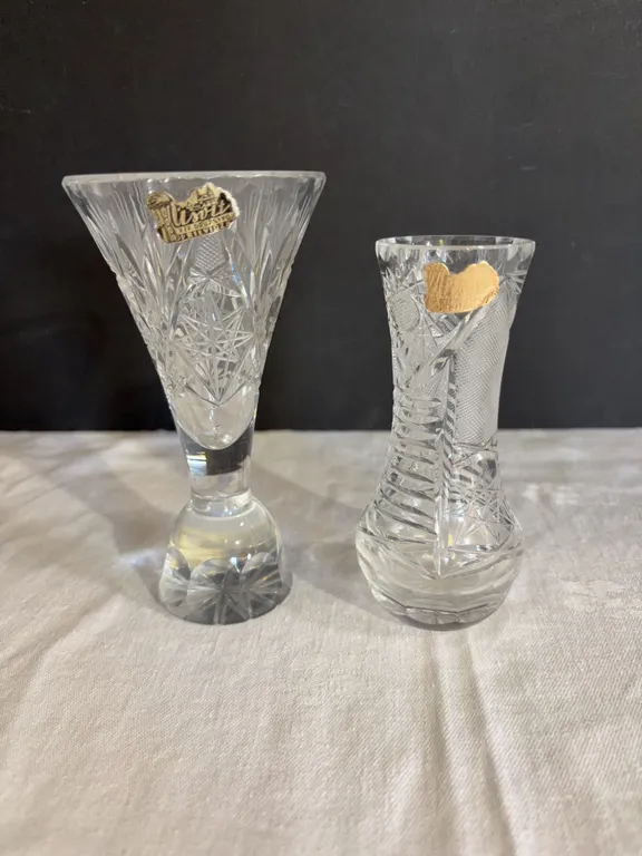 Crystal Bud Vases