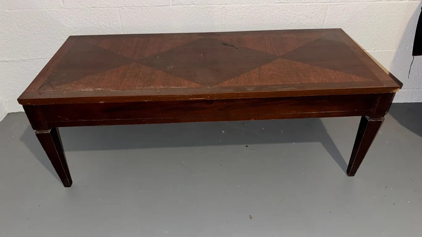 Inlaid Wood Coffee Table