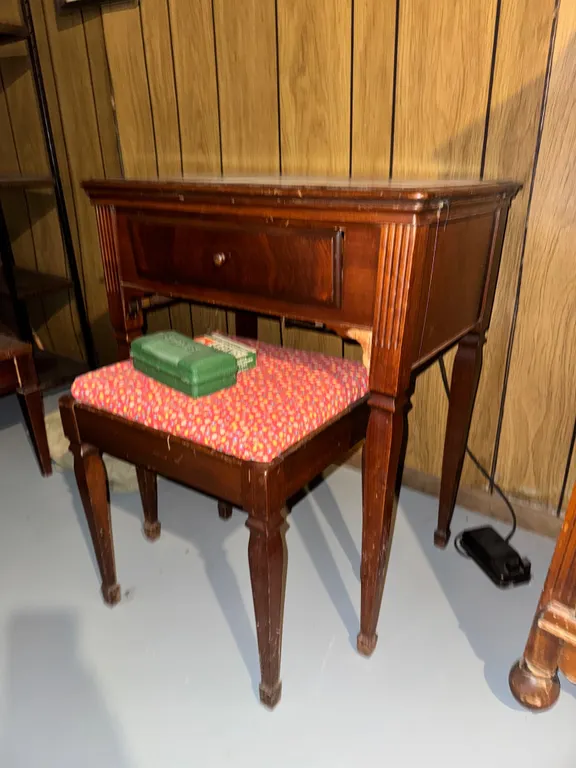 Antique Singer Sewing Table