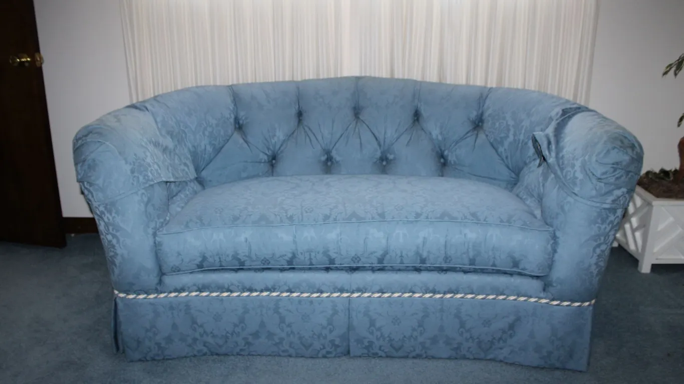 Blue Loveseat