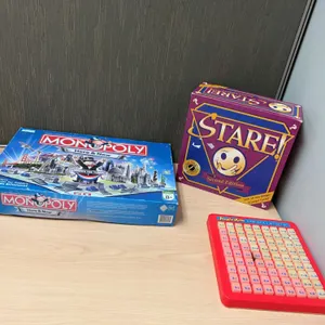 Monopoly Here & Now Parker Brothers Hasbro Board Game, Stare! Second Edition, and MagicMath Set Lot