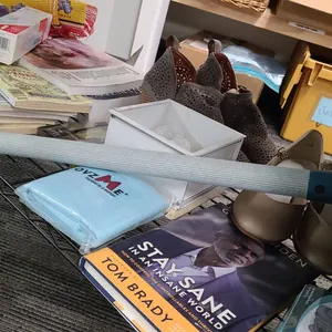 Eclectic Lot With Books, Shoes, Bat, Tools And More