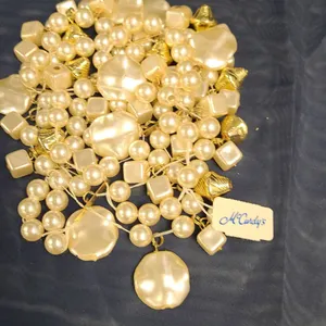 McCurdy's Faux Pearl and Gold Tone Bead Bracelet, Intact