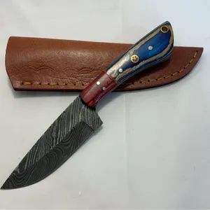 Custom Damascus Hunting Knife