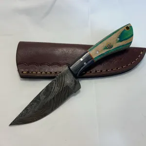 Custom Damascus Hunting Knife
