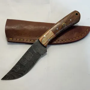 Custom Damascus Hunting Knife