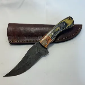 Custom Damascus Hunting Knife