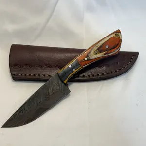 Custom Damascus Hunting Knife