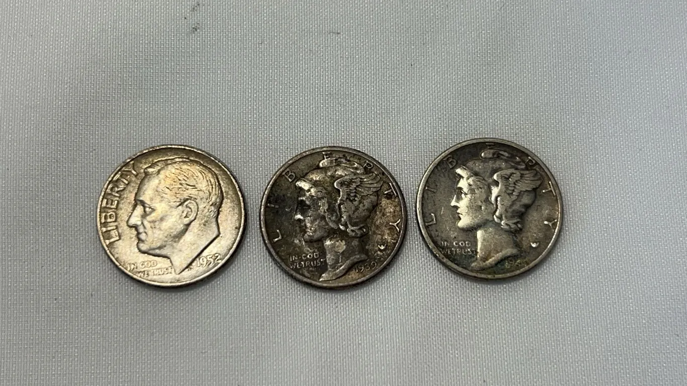 Roosevelt & Mercury Silver Dimes