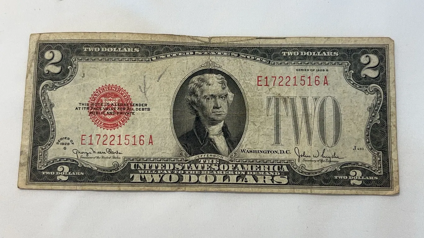 1928-G $2 Red Seal Note