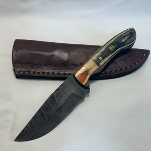 Custom Damascus Hunting Knife