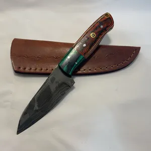 Custom Damascus Hunting Knife