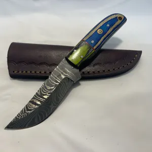 Custom Damascus Hunting Knife