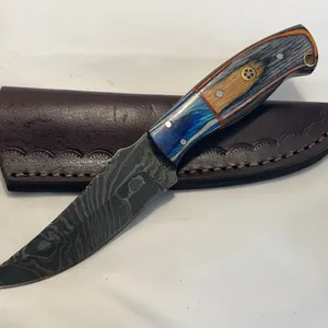Custom Damascus Hunting Knife
