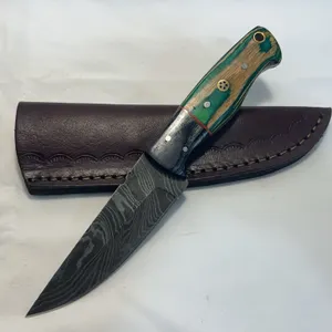 Custom Damascus Hunting Knife