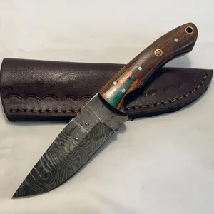 Custom Damascus Hunting Knife