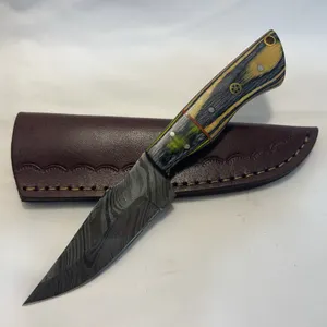 Custom Damascus Hunting Knife