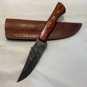 Custom Damascus Hunting Knife