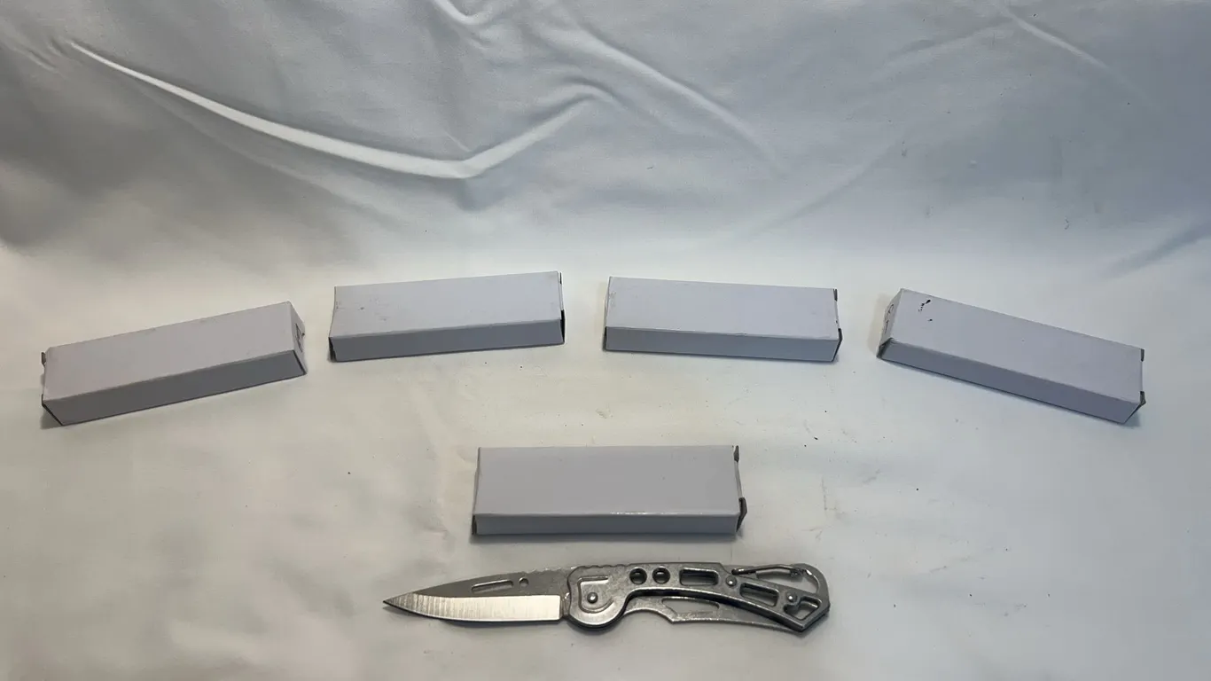 (5) Stainless Steel Folding Pocket Knives