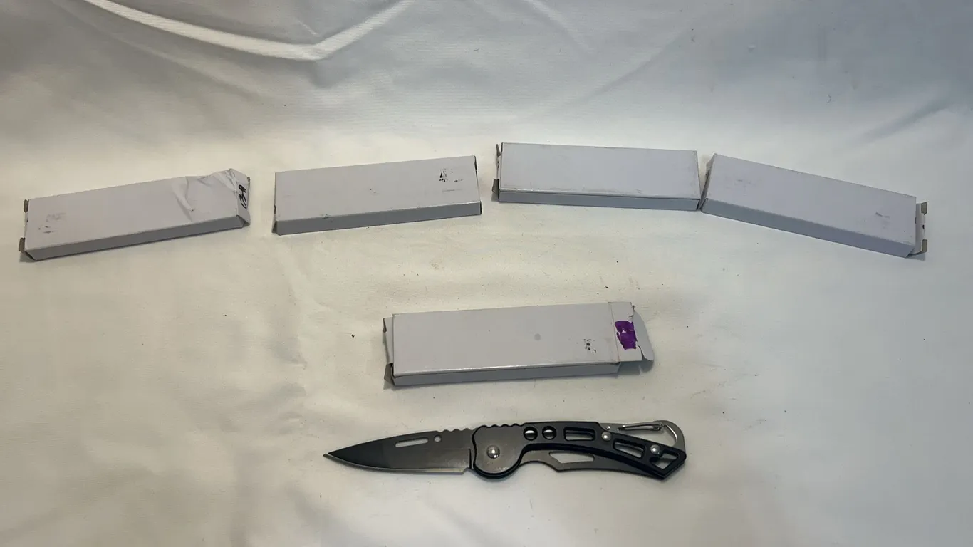(5) Stainless Steel Folding Pocket Knives