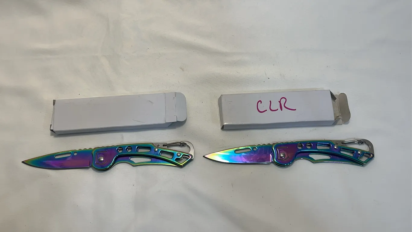 (2) Stainless Steel Folding Pocket Knives