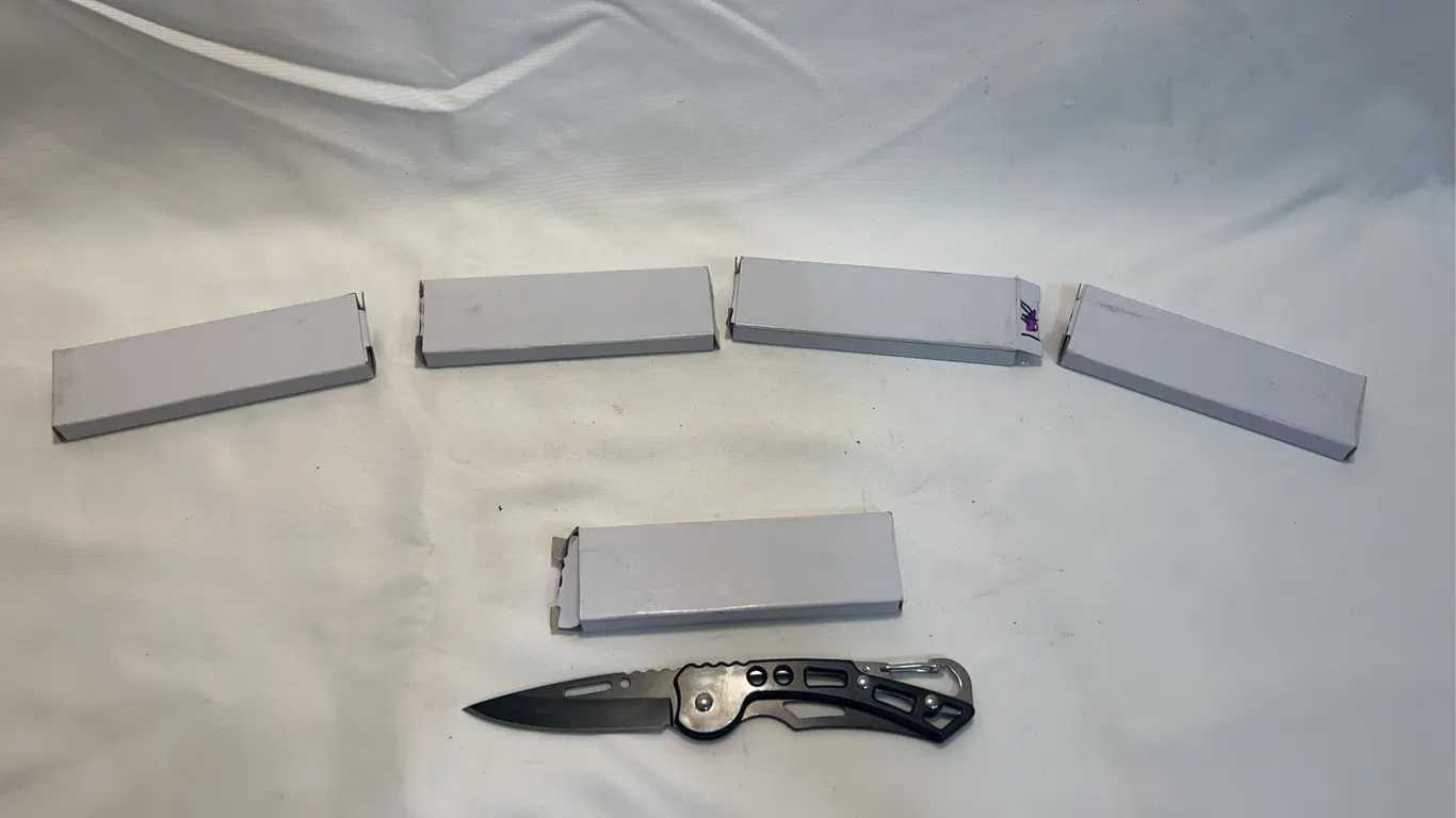 (5) Stainless Steel Folding Pocket Knives