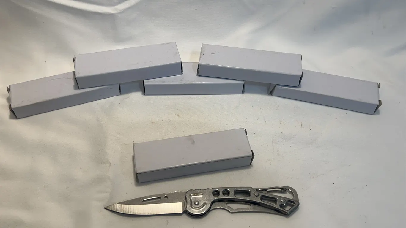 (6) Stainless Steel Folding Pocket Knives