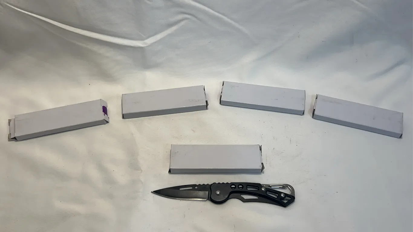 (5) Stainless Steel Folding Pocket Knives