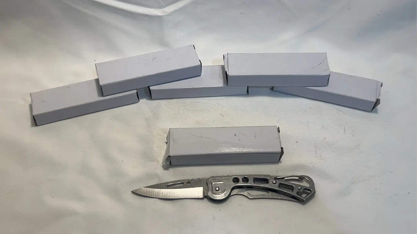 (6) Stainless Steel Folding Pocket Knives